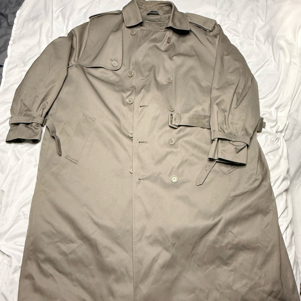 Millennium Collection Thermolite Insulated Trench Coat Beige 56R New